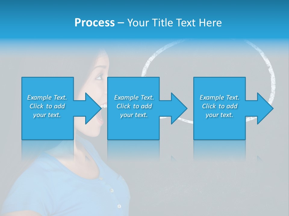 Talk Board Portrait PowerPoint Template