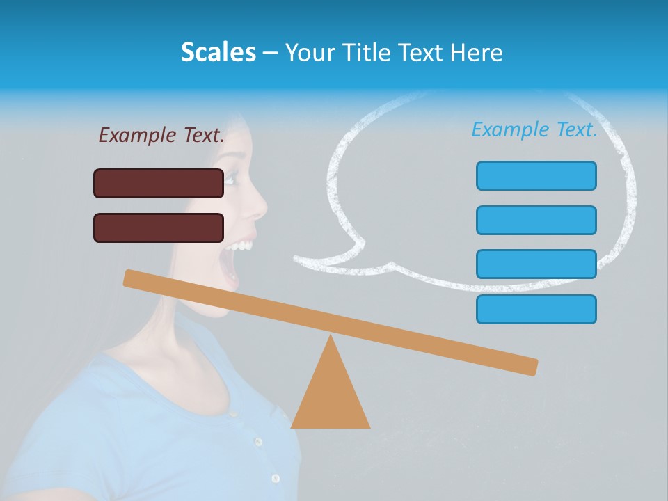 Talk Board Portrait PowerPoint Template