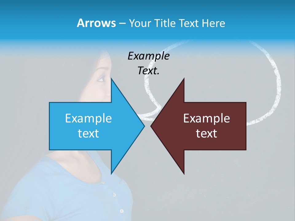Talk Board Portrait PowerPoint Template