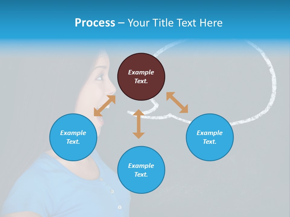 Talk Board Portrait PowerPoint Template