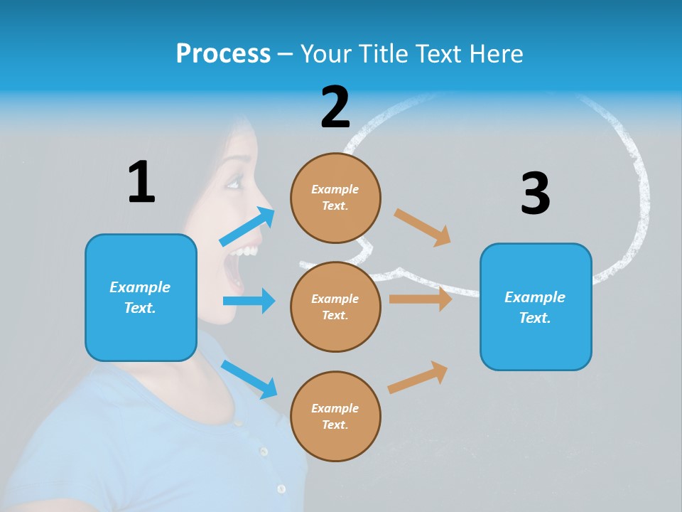 Talk Board Portrait PowerPoint Template