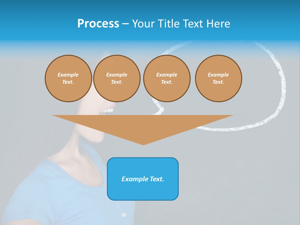 Talk Board Portrait PowerPoint Template