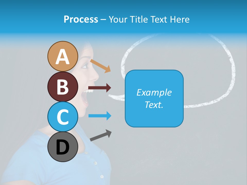 Talk Board Portrait PowerPoint Template