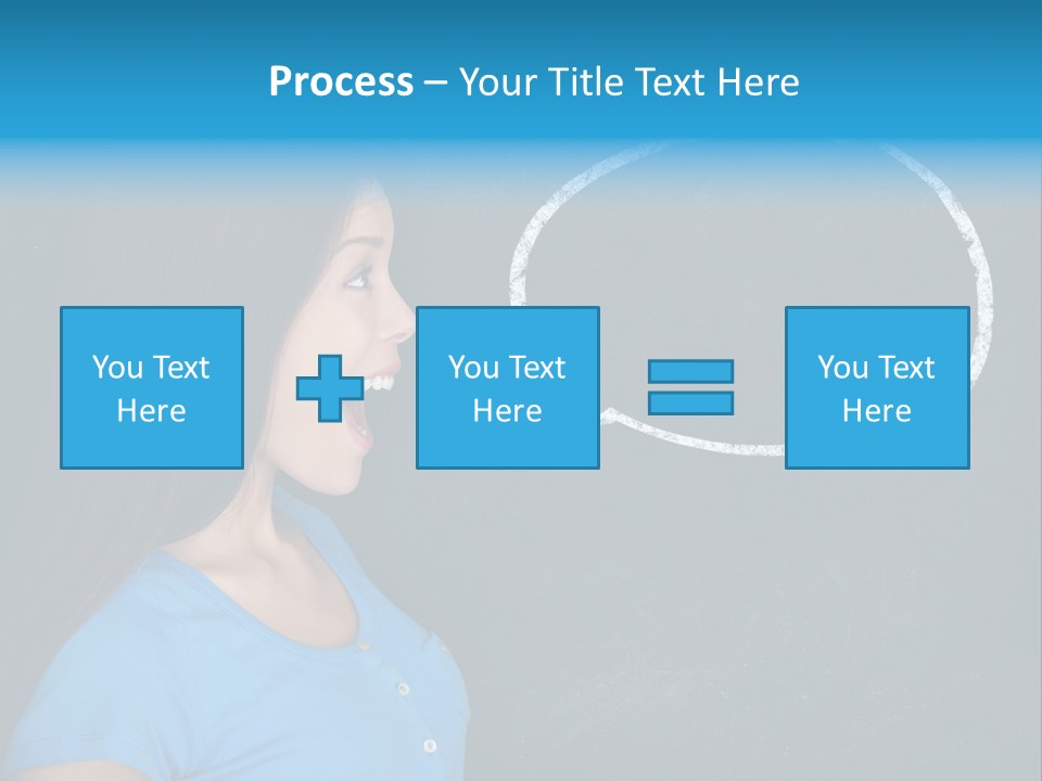 Talk Board Portrait PowerPoint Template