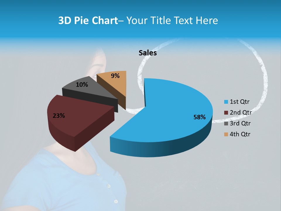 Talk Board Portrait PowerPoint Template