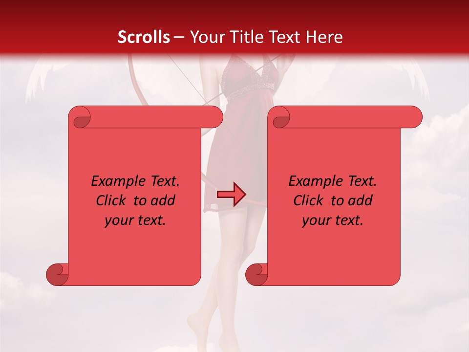 Arrow Eros Romantic PowerPoint Template