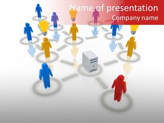 Cloud Group Crowd Ourcing PowerPoint Template