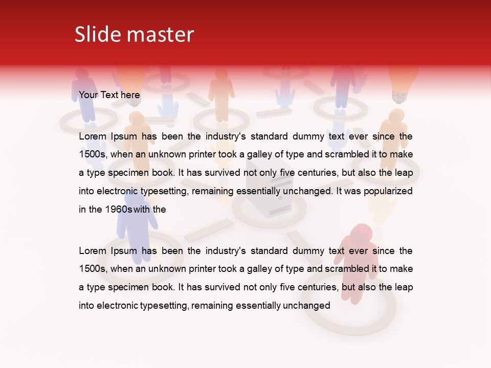 Cloud Group Crowd Ourcing PowerPoint Template