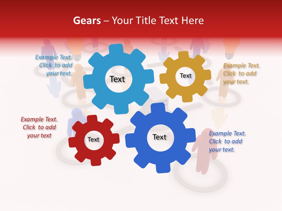 Cloud Group Crowd Ourcing PowerPoint Template