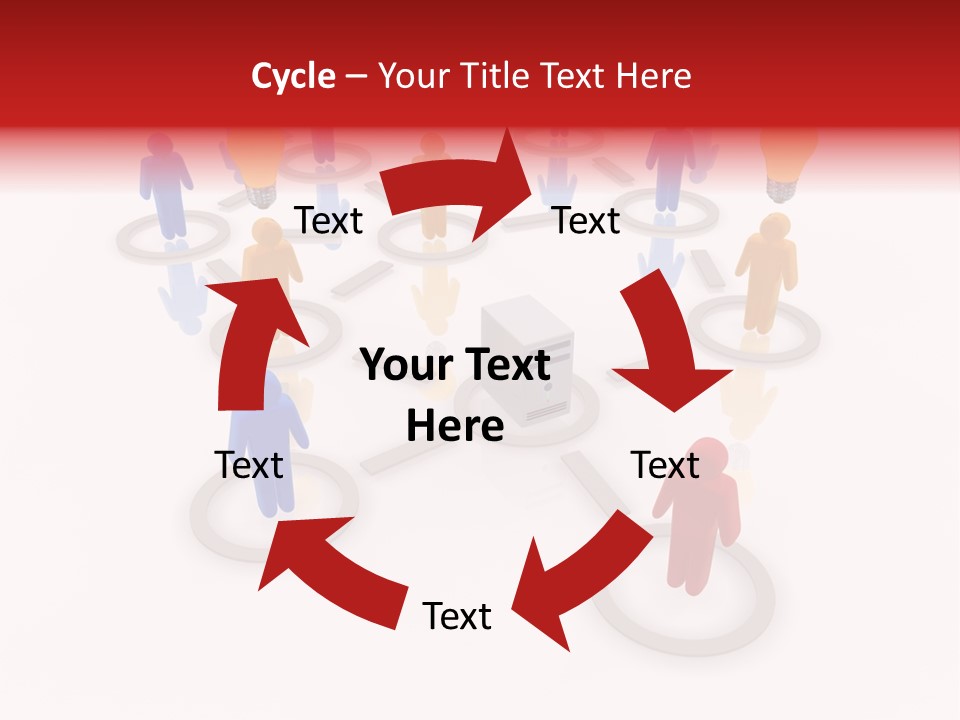 Cloud Group Crowd Ourcing PowerPoint Template