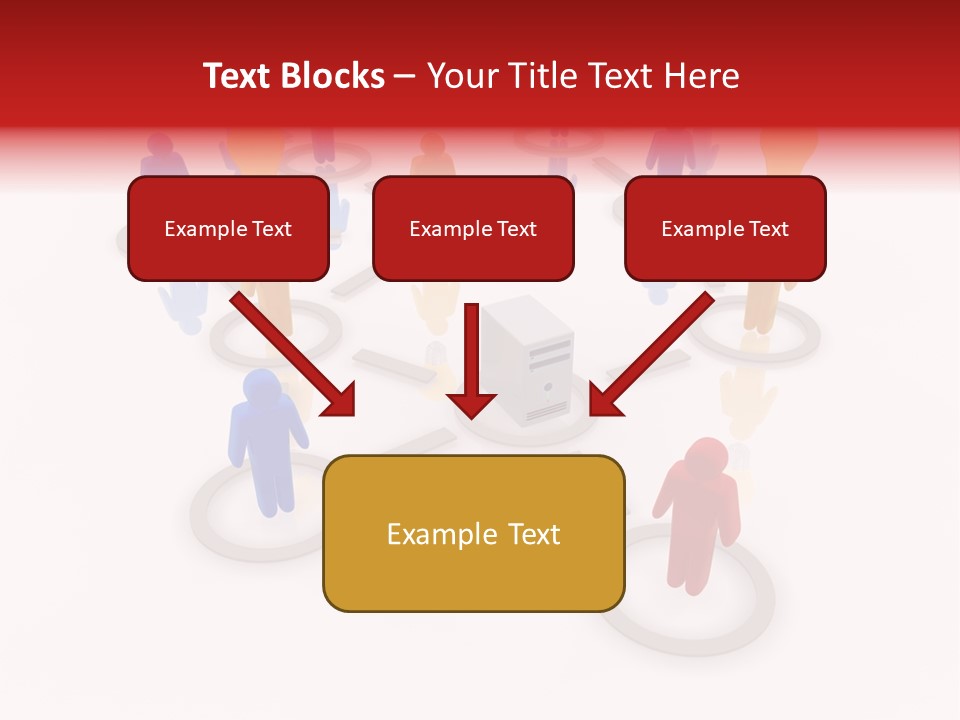 Cloud Group Crowd Ourcing PowerPoint Template