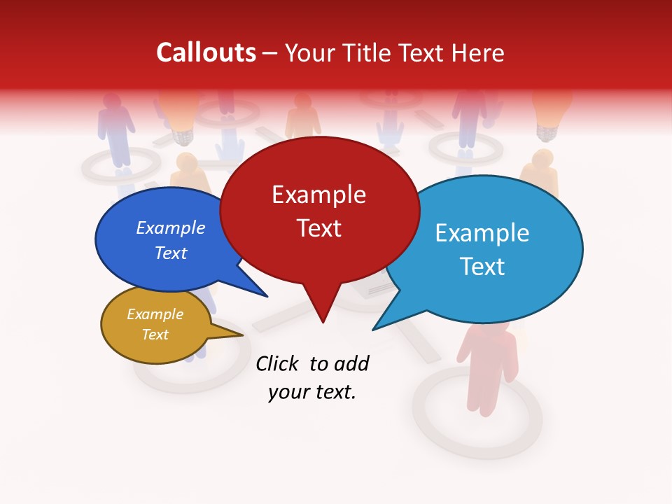 Cloud Group Crowd Ourcing PowerPoint Template