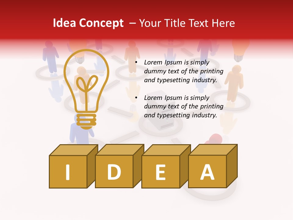 Cloud Group Crowd Ourcing PowerPoint Template