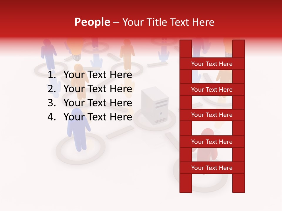 Cloud Group Crowd Ourcing PowerPoint Template