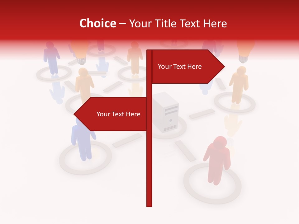 Cloud Group Crowd Ourcing PowerPoint Template