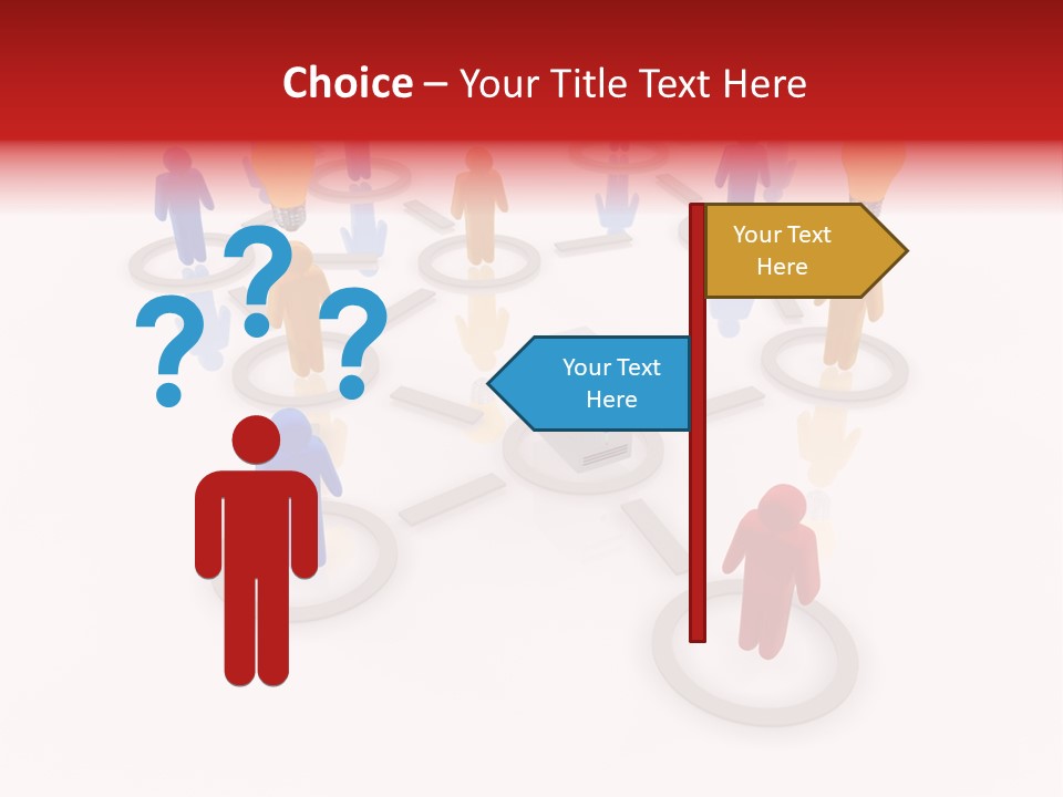 Cloud Group Crowd Ourcing PowerPoint Template