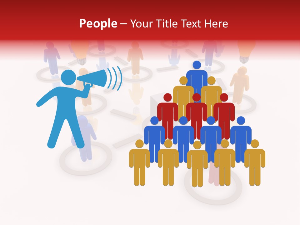 Cloud Group Crowd Ourcing PowerPoint Template