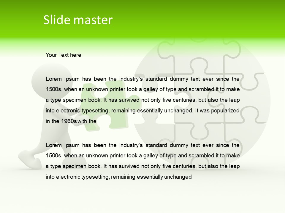 Background Jigsaw Art PowerPoint Template