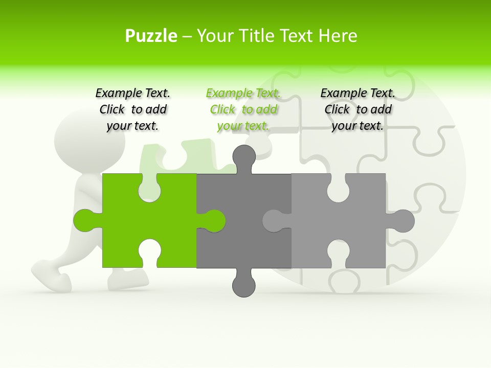 Background Jigsaw Art PowerPoint Template