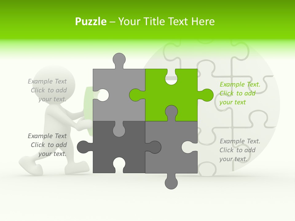 Background Jigsaw Art PowerPoint Template
