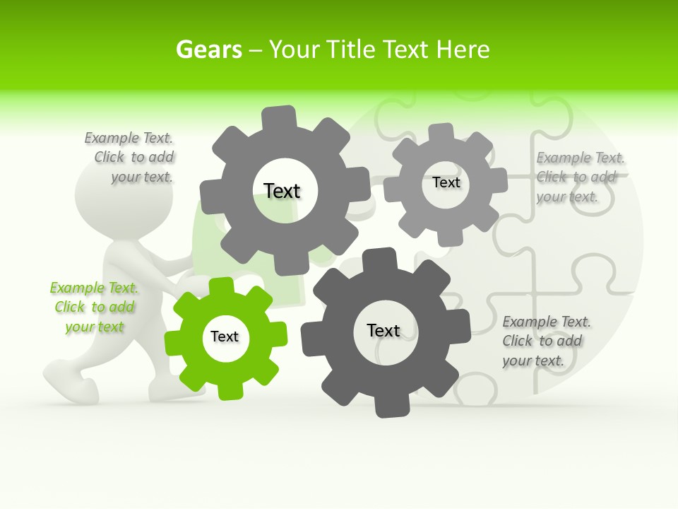 Background Jigsaw Art PowerPoint Template