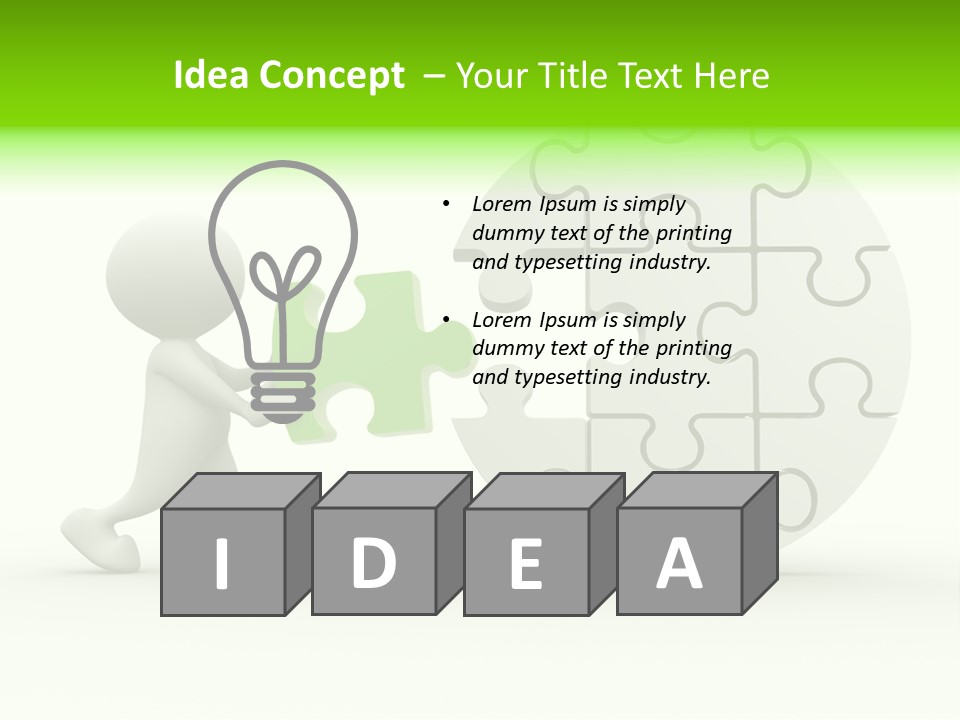 Background Jigsaw Art PowerPoint Template