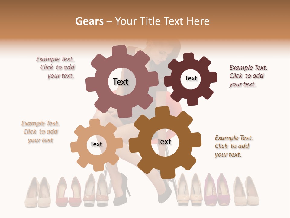 Joyful Smiling Dress PowerPoint Template