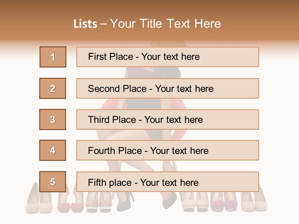Joyful Smiling Dress PowerPoint Template