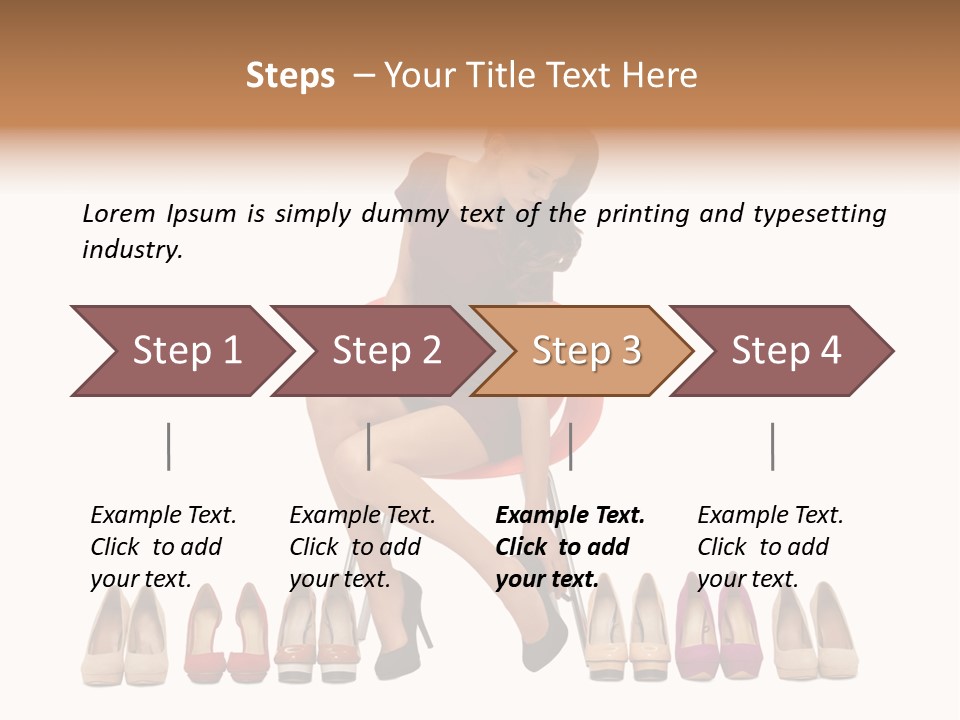 Joyful Smiling Dress PowerPoint Template