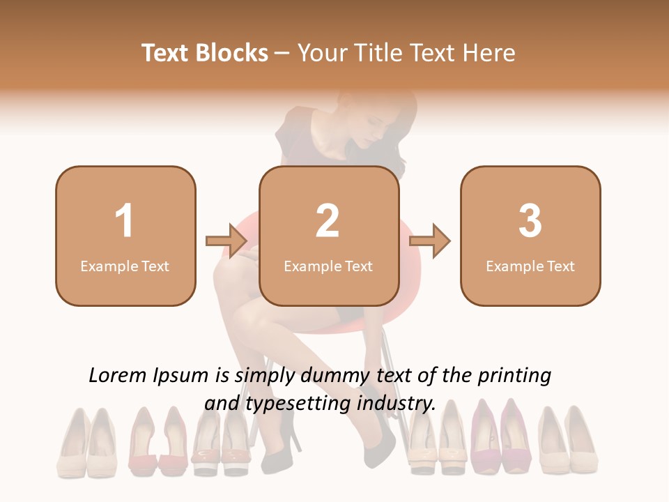 Joyful Smiling Dress PowerPoint Template