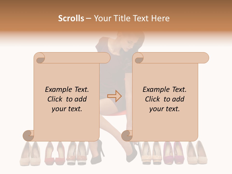 Joyful Smiling Dress PowerPoint Template