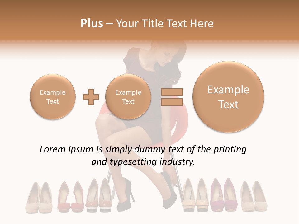 Joyful Smiling Dress PowerPoint Template