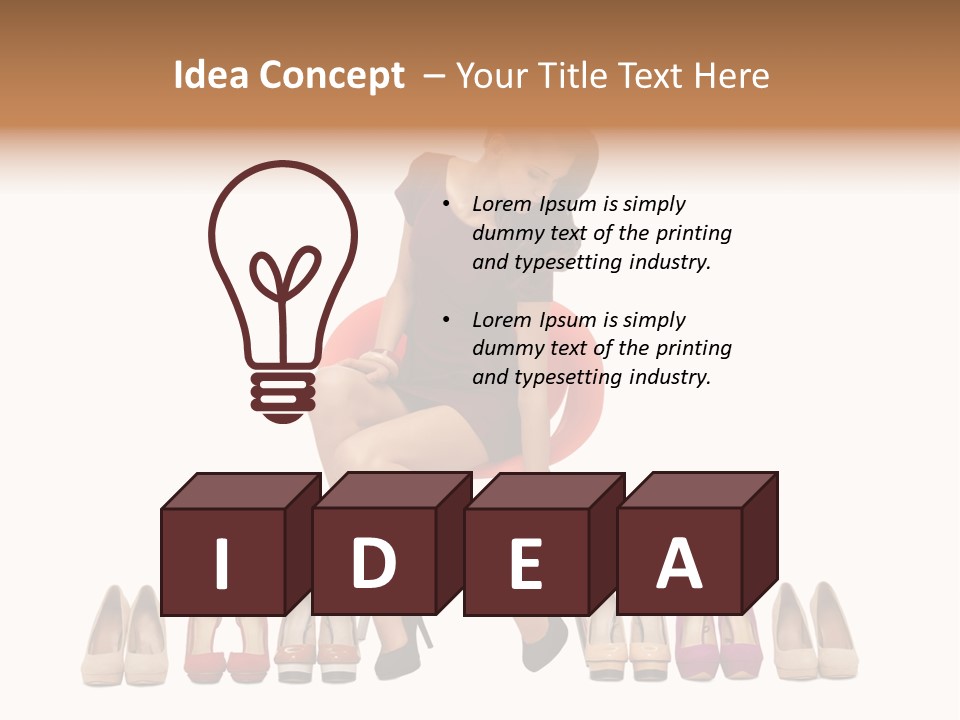 Joyful Smiling Dress PowerPoint Template