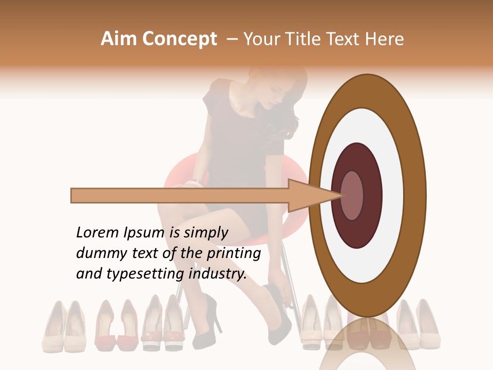 Joyful Smiling Dress PowerPoint Template