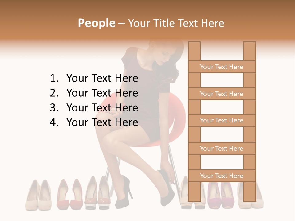 Joyful Smiling Dress PowerPoint Template