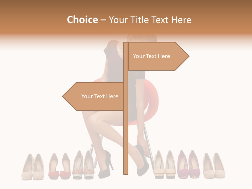 Joyful Smiling Dress PowerPoint Template