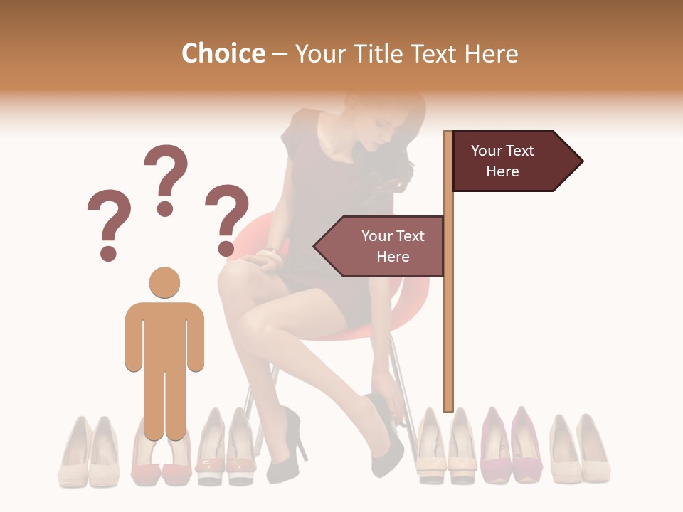 Joyful Smiling Dress PowerPoint Template