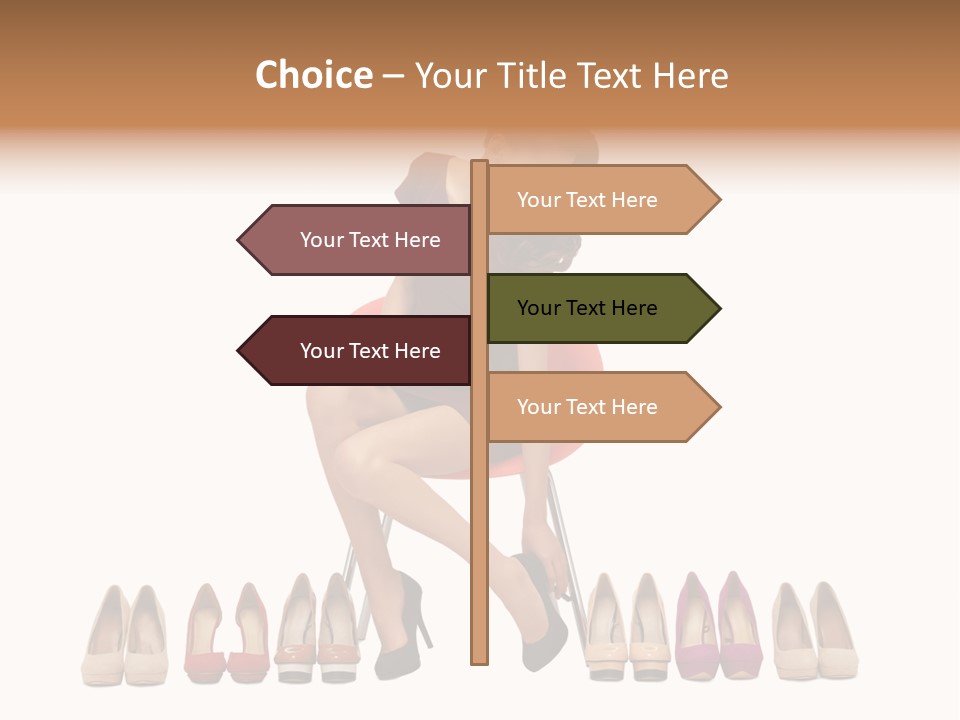 Joyful Smiling Dress PowerPoint Template