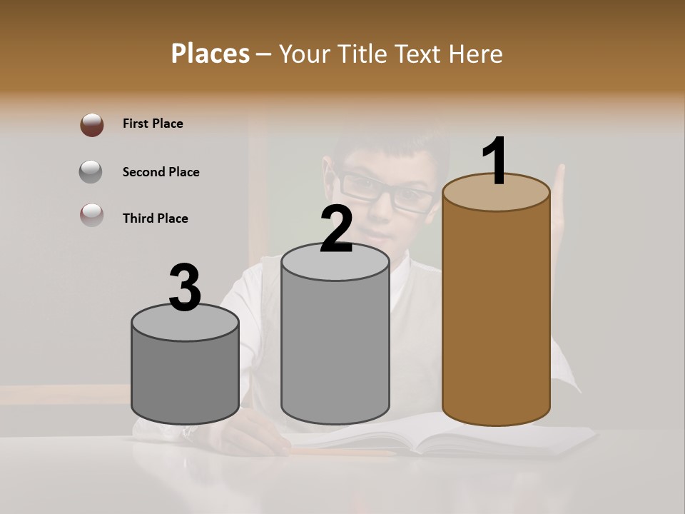 Children Fashion Curiosity Pencil PowerPoint Template