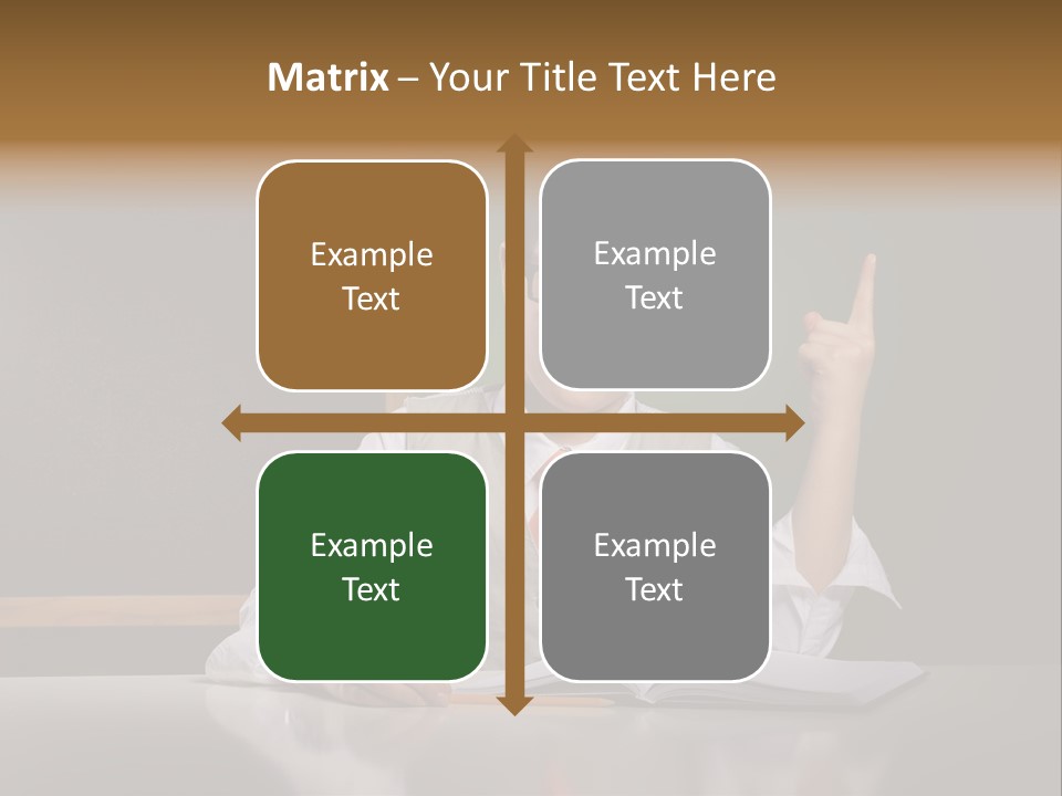 Children Fashion Curiosity Pencil PowerPoint Template