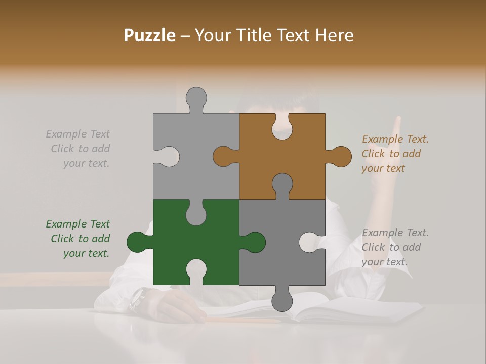 Children Fashion Curiosity Pencil PowerPoint Template