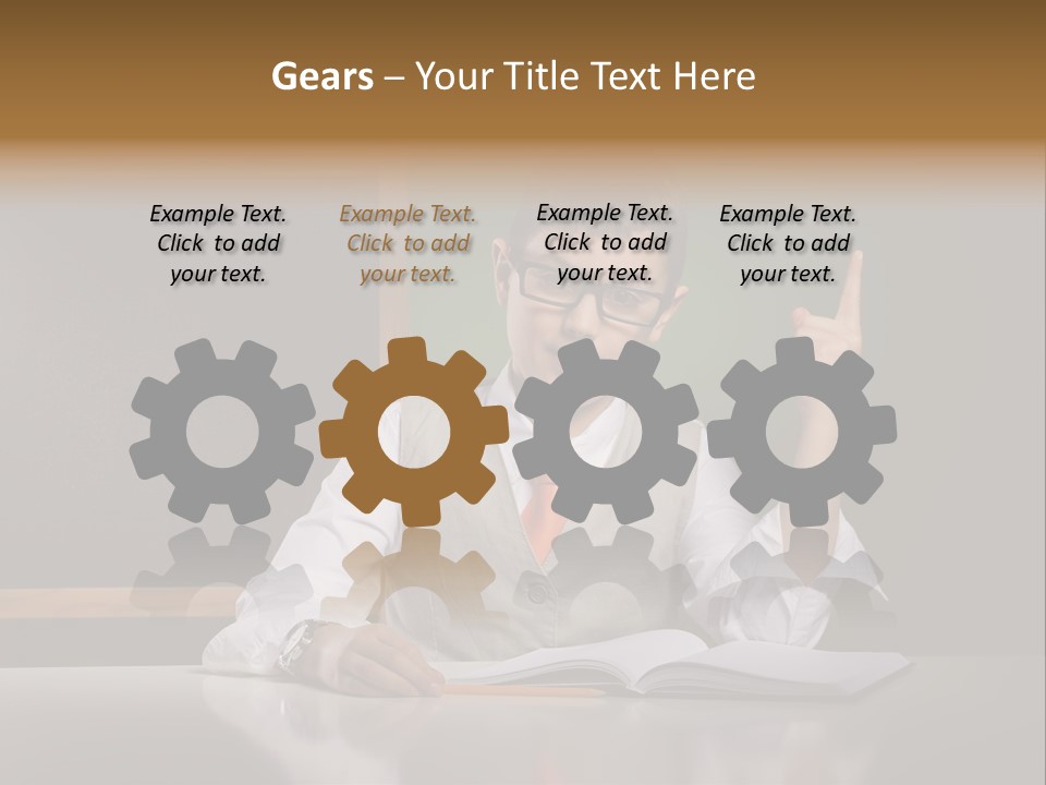 Children Fashion Curiosity Pencil PowerPoint Template