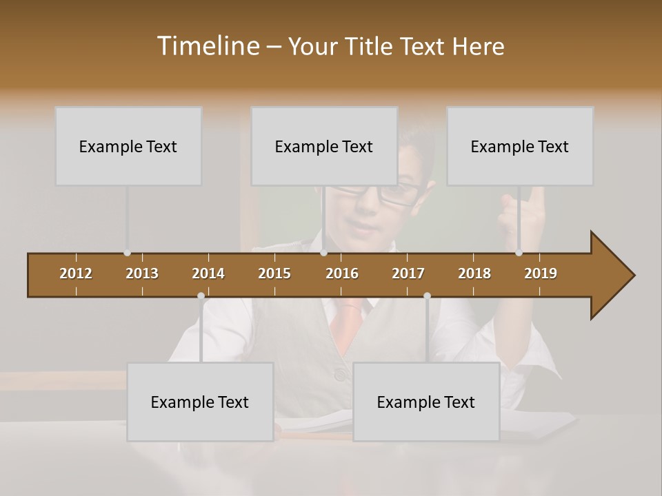 Children Fashion Curiosity Pencil PowerPoint Template