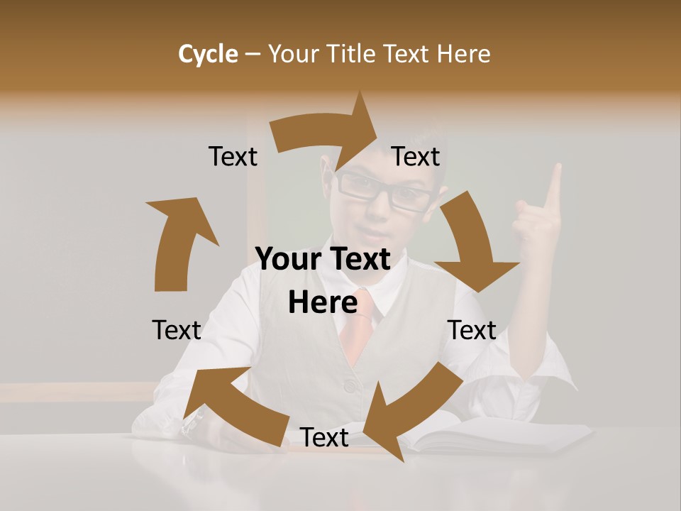 Children Fashion Curiosity Pencil PowerPoint Template