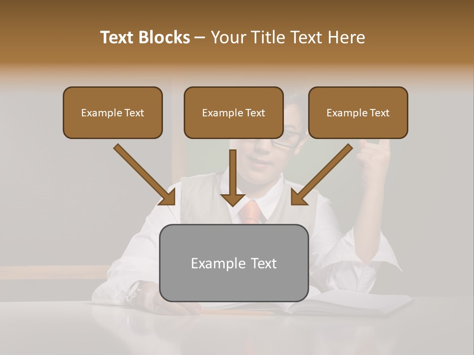 Children Fashion Curiosity Pencil PowerPoint Template