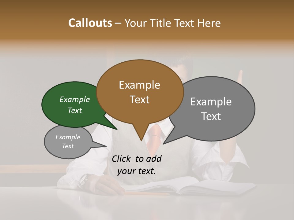 Children Fashion Curiosity Pencil PowerPoint Template