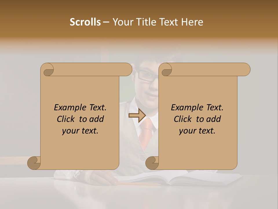 Children Fashion Curiosity Pencil PowerPoint Template