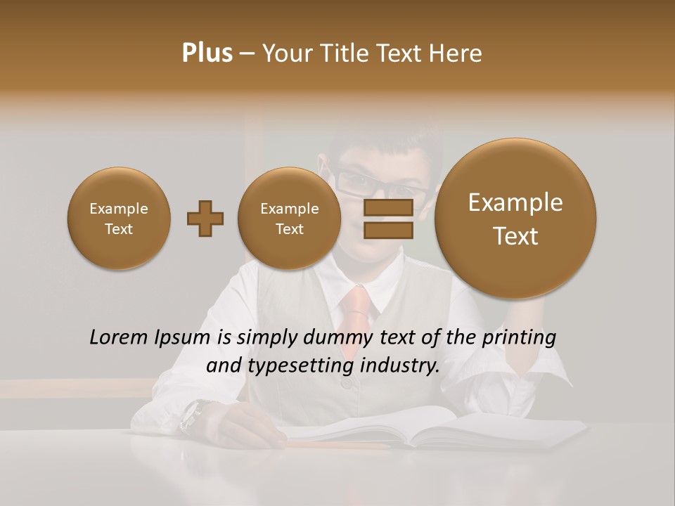 Children Fashion Curiosity Pencil PowerPoint Template