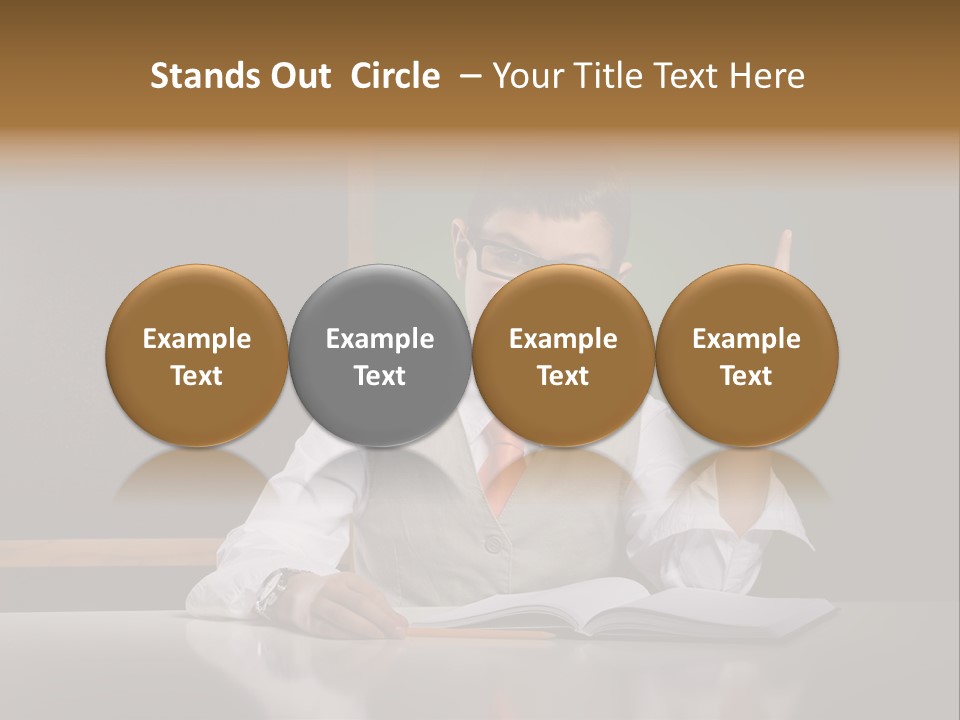 Children Fashion Curiosity Pencil PowerPoint Template