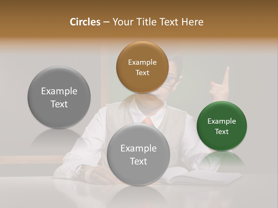 Children Fashion Curiosity Pencil PowerPoint Template